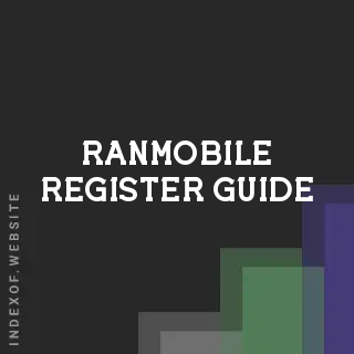 RanMobile Register Guide